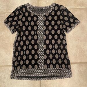 J. Crew Boho Short Sleeve Blouse